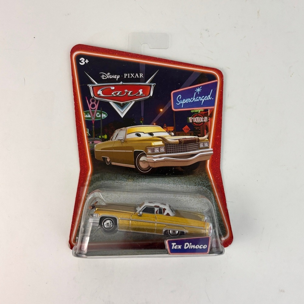 2007 Disney Pixar Cars Tex Dinoco Supercharged L4147 Mattel Diecast Sealed